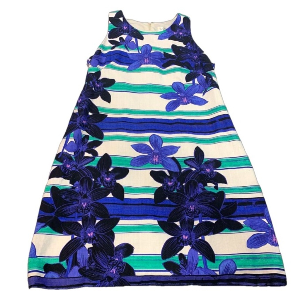 Eliza J Blue and Purple Floral Dress